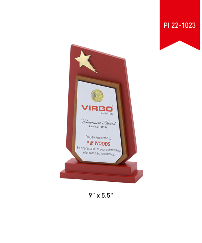 Wooden Trophy PI 22- 1023