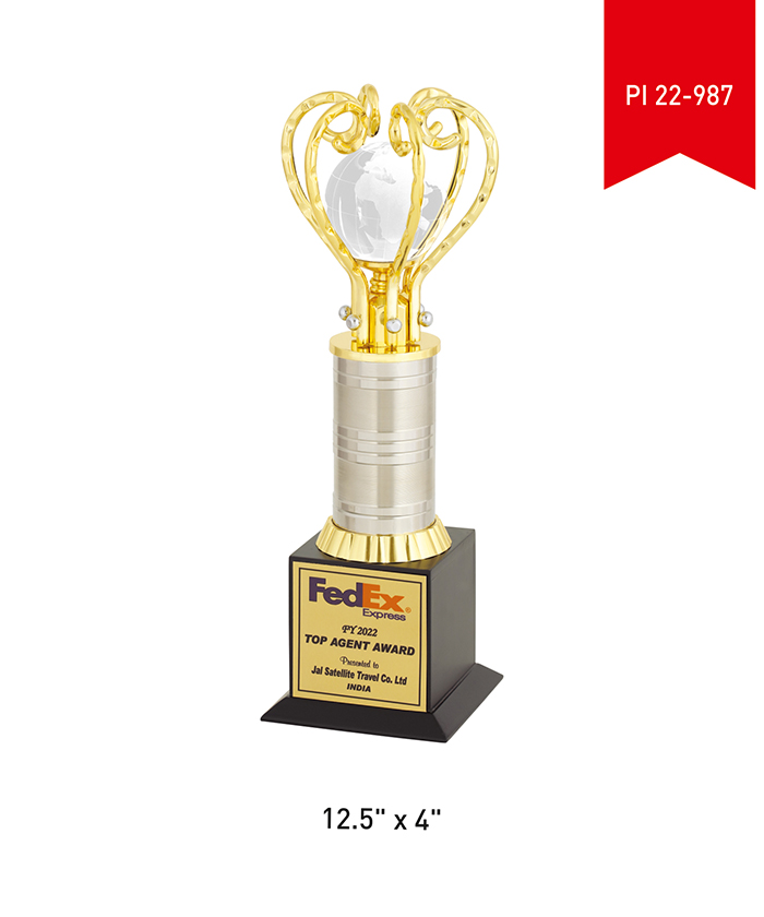 Metal Trophy PI 22- 987